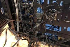 A PC in need of some cable management